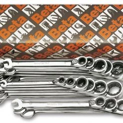 Beta Set De Clés Mixtes à Cliquet 001420075 142/S19 Jeu De 19 Pièces De Clés à Cliquet Réversibles à Anneaux