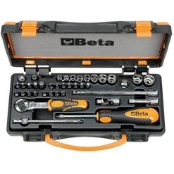Beta Jeu De Douilles Métrique 009000971 900/C11 Jeu De Clés à Embouts 1/4" En Boîte 39 Pièces