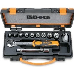 Beta Jeu De Douilles Métrique 009100909 910A/C10 Jeu De Clés à Douille 3/8" 6 Faces Métrique 6-19 Mm