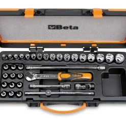Beta Jeu De Douilles Métrique 009100945 910B/C29 Jeu De Clés à Douille 3/8" 6 Faces Métrique 6-22 Mm
