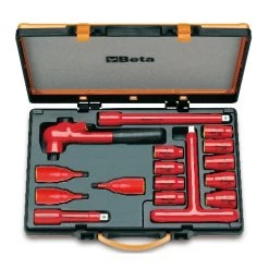 Beta Jeu De Douilles Métrique 009200917 920MQ/C16 Jeu De Clés à Douille 6 Côtés 1/2" Métrique 8-24 Mm