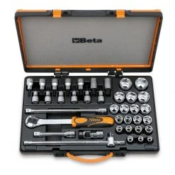Beta Jeu De Douilles Métrique 009200986 920B/C33 Jeu De Clés à Douille 1/2" 12 Côtés Métrique 10-32 Mm