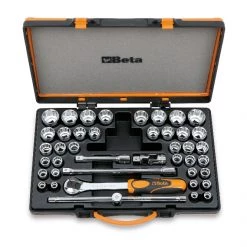 Beta Jeu De Douilles Métrique 009200988 920/C37 Jeu De Clés à Douille 1/2" 12 Côtés Métrique/Inch 10-32 Mm