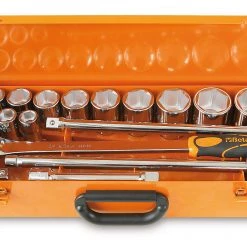 Beta Jeu De Douilles Métrique 009280955 928A/C12 Jeu De Clés à Douille 3/4" 6 Faces Métriques 22-55 Mm 17 Pièces