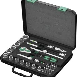 Wera Jeu De Douilles En Inch 05003596001 8100 SB 4 Zyklop Speed Jeu De Clés à Cliquet 3/8" Drive, Inch, 38 Pièces -Jeu de douilles Soldes 05003596001 8100 sb 4 zyklop speed jeu de cles a cliquet 3 8q drive inch 38 pieces 2