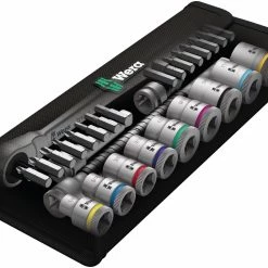 Wera Jeu De Douilles En Inch 05004050001 8100 SB 10 Zyklop Metal Set De Cliquets 3/8" Square Drive, Inch, 29 Parts -Jeu de douilles Soldes 05004050001 8100 sb 10 zyklop metal set de cliquets 3 8q square drive inch 29 parts 2