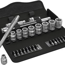 Wera Jeu De Douilles En Inch 05004051001 8100 SB 11 Zyklop Jeu De Cliquets En Métal, Entraînement 3/8", Pouce, 29 Pièces