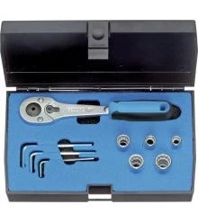 Gedore Jeu De Douilles Métrique 2226332 D 20 HL-09 Jeu De Clés à Douille Hi-Lok 1/4".