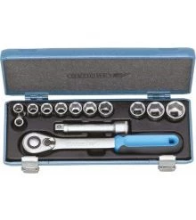 Gedore Jeu De Douilles Métrique 2545829 D 19 KMU-20 Jeu De Clés à Douille 1/2" Métrique 13 Pièces UD 10-24 Mm