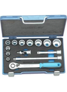 Gedore Jeu De Douilles En Inch 2546035 D 19 YWU-20 Kit De Clés à Douille 1/2" Pouce 14 Pcs 3 Gedore Jeu De Douilles En Inch 2546035 D 19 YWU-20 Kit De Clés à Douille 1/2" Pouce 14 Pcs