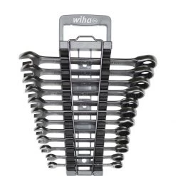 Wiha Set De Clés Mixtes à Cliquet 30391 Jeu De Clés à Cliquet à Anneau 13 Pièces, Support Inclus