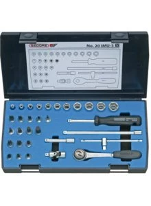 Gedore Jeu De Douilles Métrique 6174150 20 IMU-3 Jeu De Clés à Douille 1/4" Métrique 4-14 Mm 32 Pièces 6 Côtés IN-IS-PH-PZ 3 Gedore Jeu De Douilles Métrique 6174150 20 IMU-3 Jeu De Clés à Douille 1/4" Métrique 4-14 Mm 32 Pièces 6 Côtés IN-IS-PH-PZ
