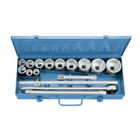 Gedore Jeu De Douilles Métrique 6281150 32 FMU-2 Jeu De Clés à Douille 3/4" 16 Pièces 6 Côtés 22-60 Mm 3 Gedore Jeu De Douilles Métrique 6281150 32 FMU-2 Jeu De Clés à Douille 3/4" 16 Pièces 6 Côtés 22-60 Mm