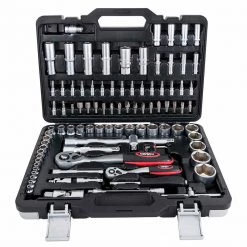 Airpress Jeu De Douilles Métrique 75245 Jeu De Douilles 1/2" + 1/4" 94 Pcs -Jeu de douilles Soldes 75245 jeu de douilles 1 2q 1 4q 94 pcs 4