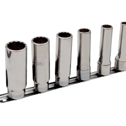 Bahco Jeu De Douilles Métrique Jeu De Clés à Douille 1/2" Métrique 10-22 Mm Sur Support De Rail 7806MD