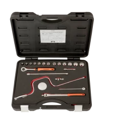 Bahco Jeu De Douilles En Inch Jeu De Clés à Douille 3/8" 21 Pièces, Tailles En Pouces A7535DZE