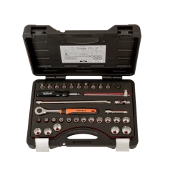 Bahco Jeu De Douilles Métrique Jeu De Clés à Douille 3/8" 6-22 Mm 34 Pièces, Métrique 7429JDE