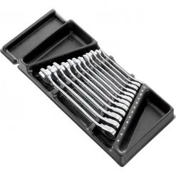 Facom Set De Clés Mixtes à Cliquet MOD.467BJ12PB MODULE 12 CLÉS À CLIQUET ANTIDÉRAPANTES