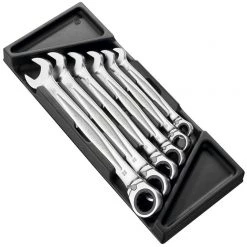 Facom Set De Clés Mixtes à Cliquet MOD.467BXLPB MODULE 6 CLÉS À CLIQUET ANTIDÉRAPANTES, GRANDES TAILLES