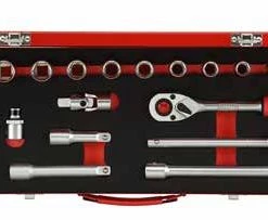 Gedore RED Jeu De Douilles Métrique R69004024 Jeu De Clés à Douille 1/2" Métrique 24 Pièces 3300006