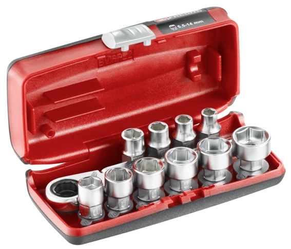 Facom Jeu De Douilles Métrique RXPICO Mallette Avec Douilles Métriques 6 Pans 1/4" 11 Pcs 3 Facom Jeu De Douilles Métrique RXPICO Mallette Avec Douilles Métriques 6 Pans 1/4" 11 Pcs