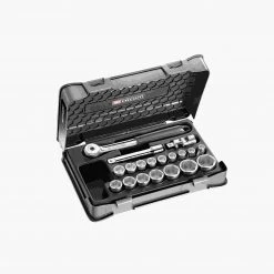 Facom Jeu De Douilles Métrique S.151-2P6PB Coffret Douilles 1/2" 6 Pans Métriques