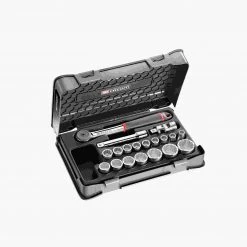 Facom Jeu De Douilles Métrique S.161-2P12 Coffret Douilles 1/2" 12 Pans Métriques