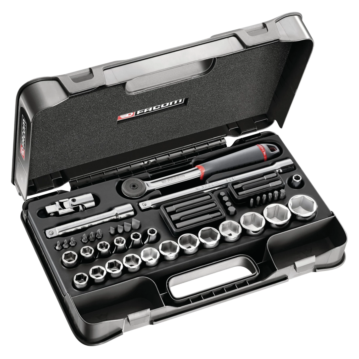 Facom Jeu De Douilles Métrique S.851 Coffret Douilles 1/2" 6 Pans Métriques - 48 Piéces 3 Facom Jeu De Douilles Métrique S.851 Coffret Douilles 1/2" 6 Pans Métriques - 48 Piéces