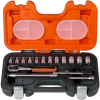 Bahco Jeu De Douilles Métrique S160 Jeu De Clés à Douille 1/4" 6 Faces Métriques 4-13 Mm 16 Pièces -Jeu de douilles Soldes s160 jeu de cles a douille 1 4q 6 faces metriques 4 13 mm 16 pieces