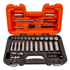 Bahco Jeu De Douilles Métrique S330L Jeu De Clés à Douille 1/4"-3/8" Métrique 10-22 Mm