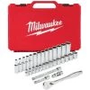 Milwaukee Accessoires Jeu De Douilles Métrique Set De Douilles Et Clés à Cliquet 3/8 Métriques 32pcs -Jeu de douilles Soldes set de douilles et cles a cliquet 3 8 metriques 32pcs