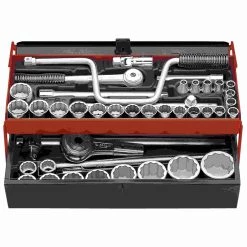 Facom Jeu De Douilles En Inch SK.452N Jeu De Clés à Douille 12 Douilles 1/2" Et 3/4" De 3/8" à 2 "pouces