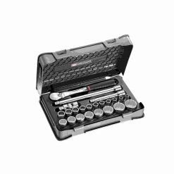 Facom Jeu De Douilles Métrique SL.161-3P12 Coffret Douilles 1/2" 12 Pans Métriques - 23 Pièces