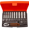 Bahco Jeu De Douilles Métrique SL25L Jeu De Clés à Douille 1/4" Métrique 4-13 Mm, 37 Pièces -Jeu de douilles Soldes sl25l jeu de cles a douille 1 4q metrique 4 13 mm 37 pieces