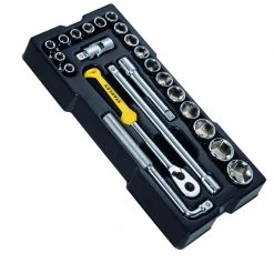 Stanley Jeu De Douilles Métrique STMT1-74173 Transmodule Jeu De Douilles ½" 6 Faces 23 Pièces