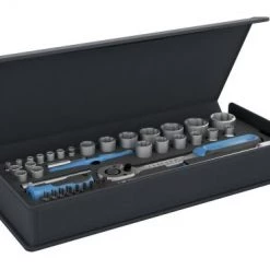 Gedore Jeu De Douilles Métrique TC 19 20 MU-10 Jeu De Clés à Douille Métriques 1/4-1/2" 52 Pièces Dans Une Mallette 3085031